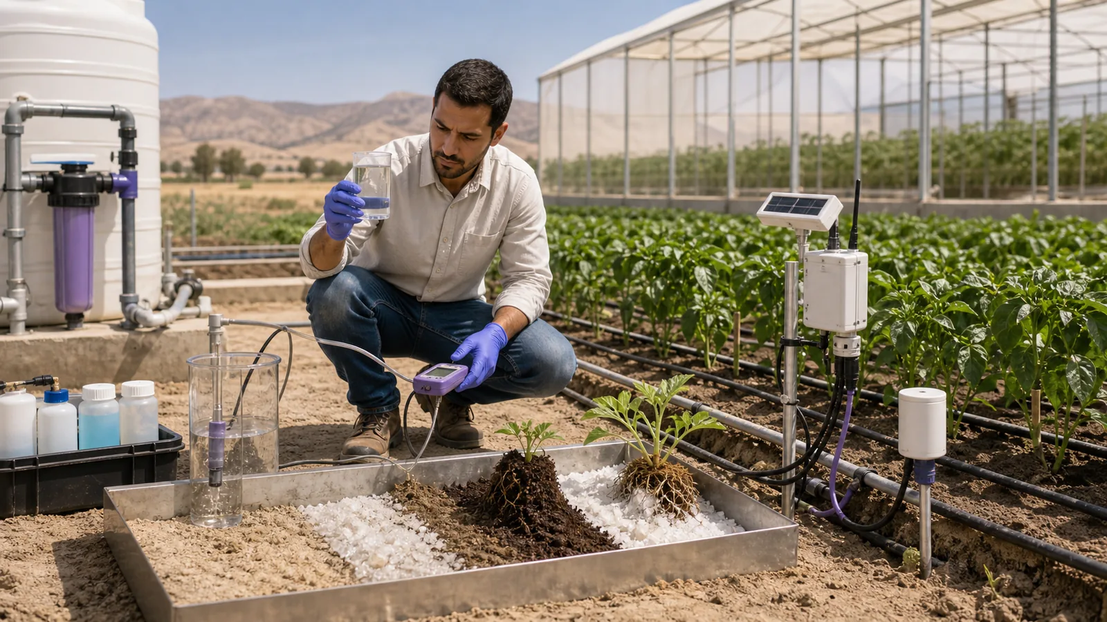 إدارة ملوحة التربة وتحسين بيئة الجذور