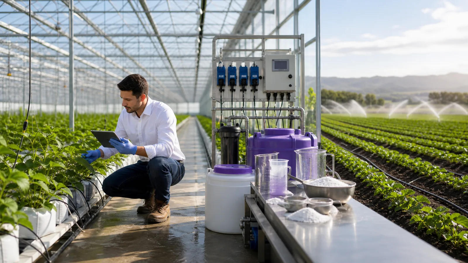 Science-backed agricultural solutions and crop nutrition program visual