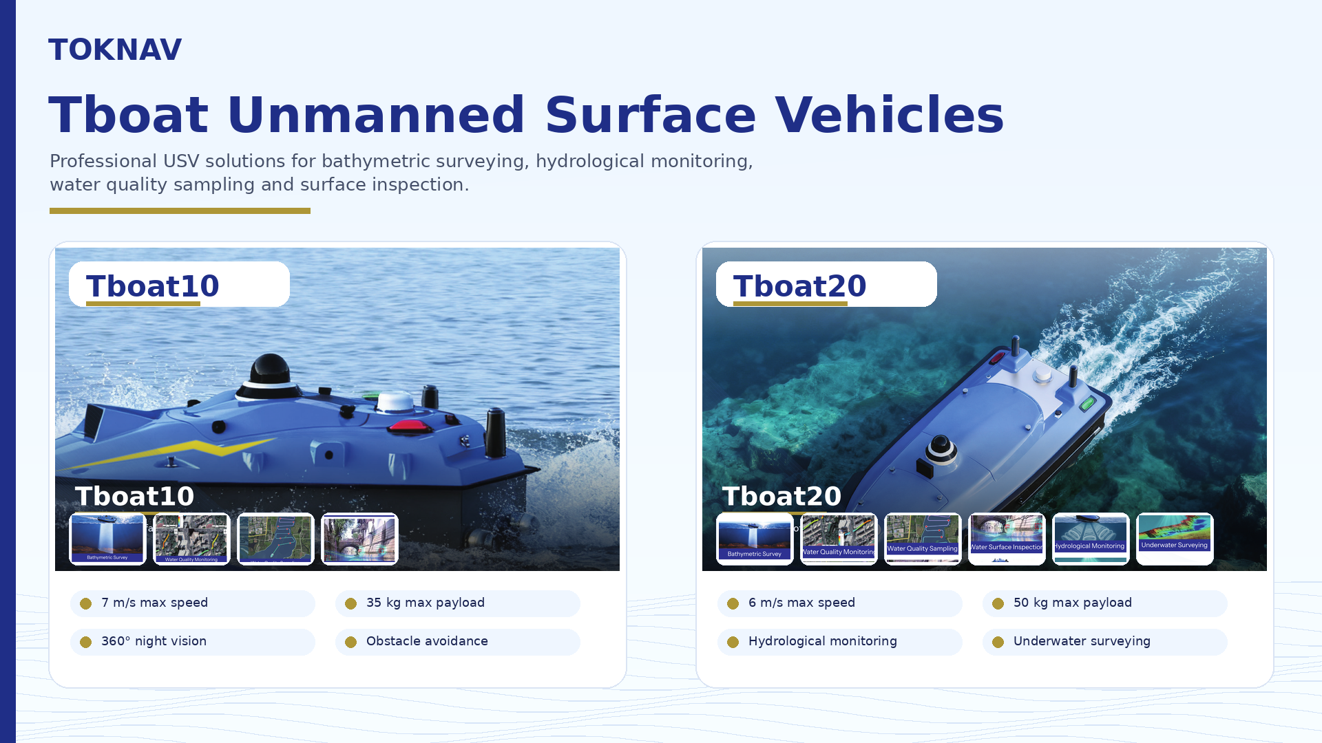 Toknav Tboat Hydrographic Survey Boat