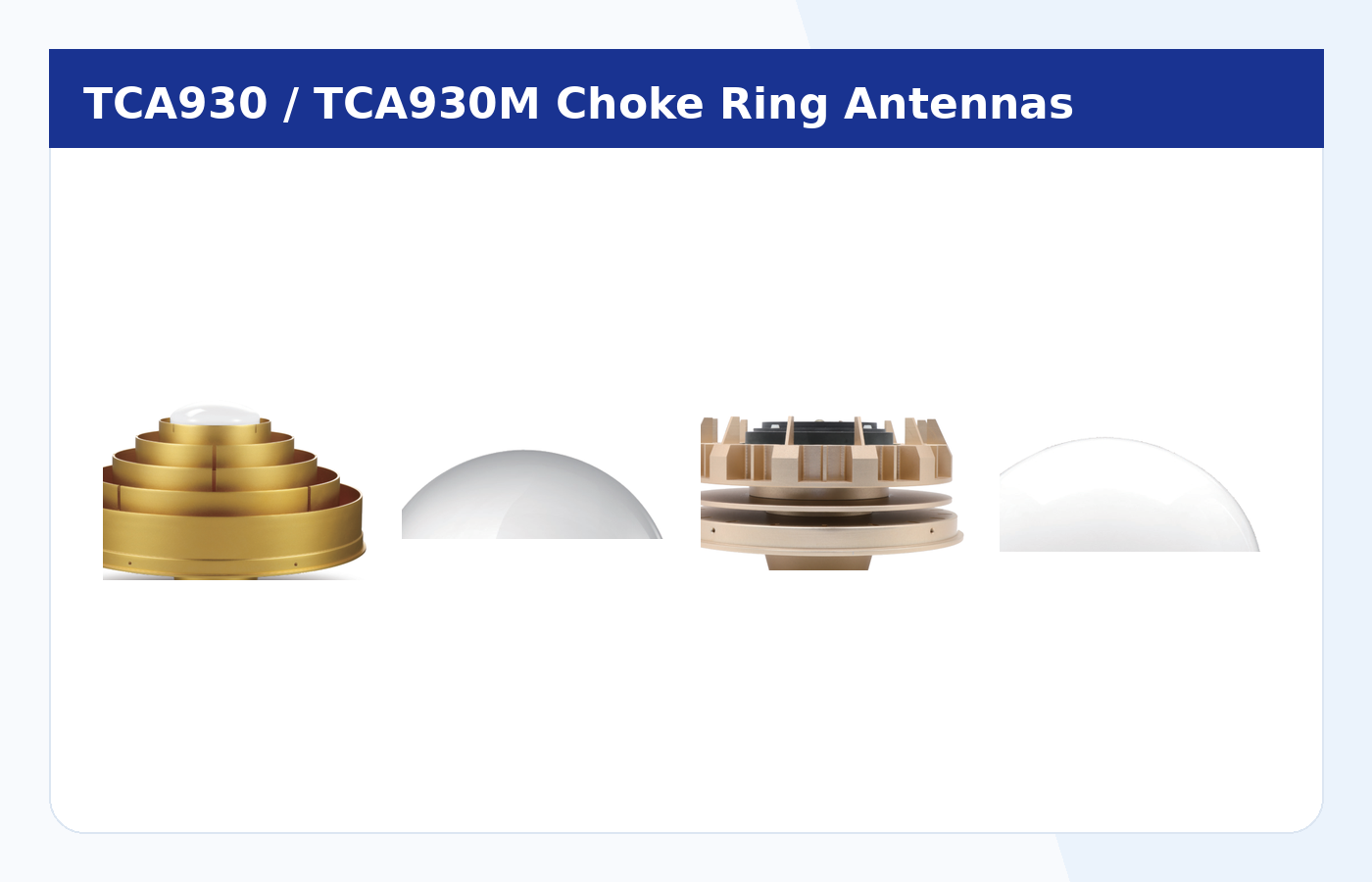 TCA930 / TCA930M Choke Ring Antennas
